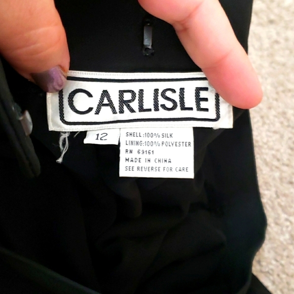 CARLISLE Wide Leg Silk Trousers - Picture 5 of 5